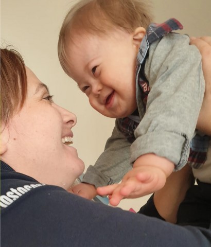 Laura and her son Damiano